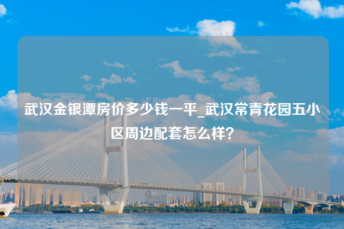 武汉金银潭房价多少钱一平_武汉常青花园五小区周边配套怎么样？