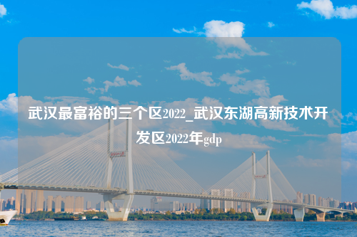 武汉最富裕的三个区2022_武汉东湖高新技术开发区2022年gdp